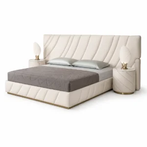 Techno 3D Headboard Bed
