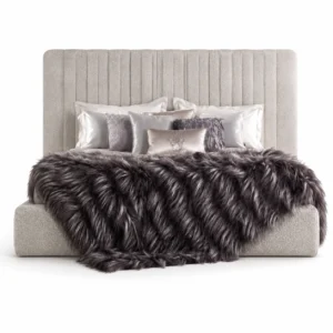 Kingstone Pleated Headboard Bed