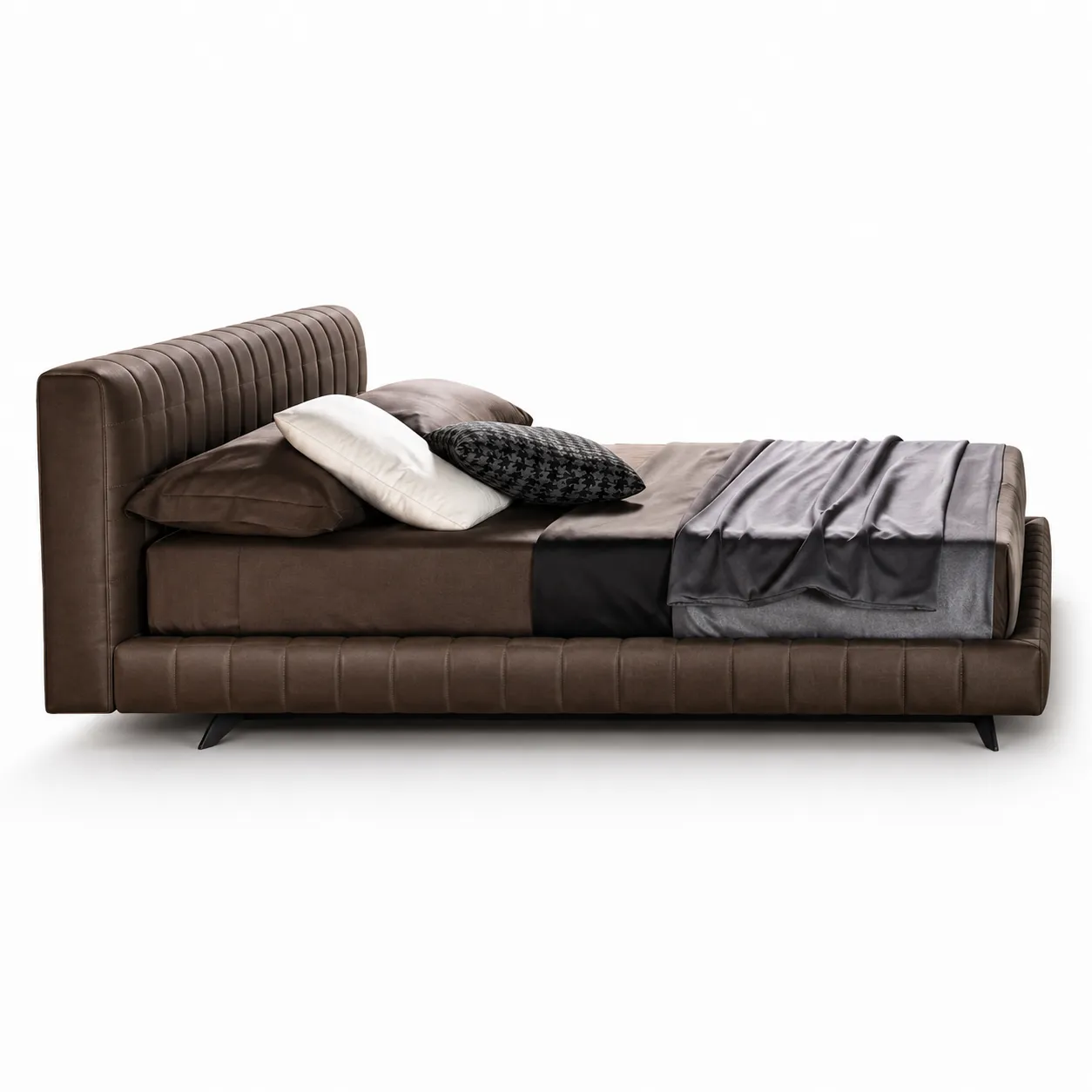 Pocket Spring Stitched Headboard Bed