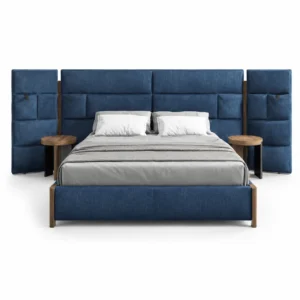 Blue LED Storage Wing Bed