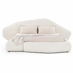 Asymmetrical Polygonal Upholstered Bed