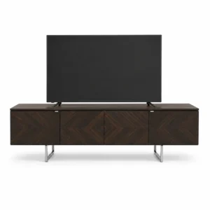 Chevron Dark Wood TV Cabinet