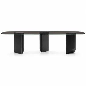 Glass Oval Dining Table