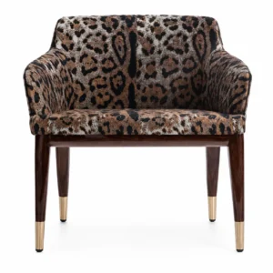 Leopard Print Dining Chair