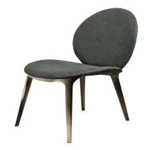 Green Velvet Leaf-Embossed Dining Chair