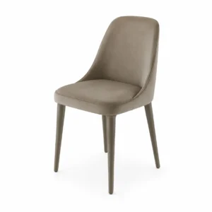 Beige Fully Upholstered Dining Chair