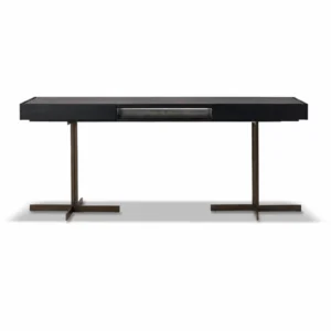 Dark T-Base Study Table
