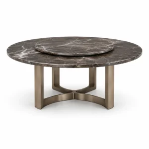Round Marble Lazy Susan Table